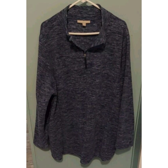 ! Woman Within 2x Microfleece 1/4 Zip Fleece Jacket - Picture 2 of 9